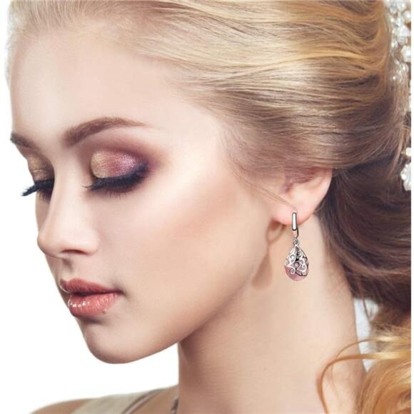 12 Pairs Teardrop Druse Crystal Drop Dangle Earrings for Women - Picture 8 of 8